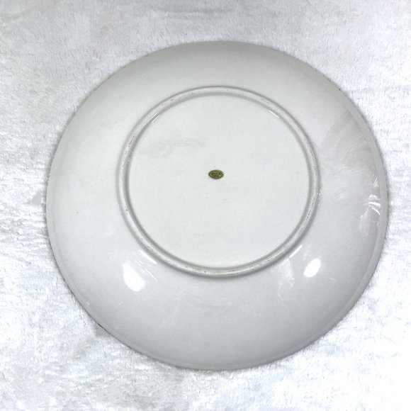 Christmas Cardinal Decorative Plate Mistletoe Mountain White Red - Picture 7 of 7